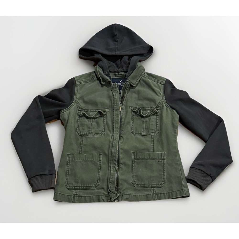 Vintage American Eagle Bella Swan Military Jacket S Hood Bella Swan Twilight Y2K